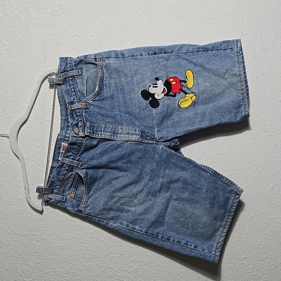 Too Cute Other - Vintage Made In USA “Too Cute” Mickey Mouse & Minnie Mouse Denim Jeans Size Medn